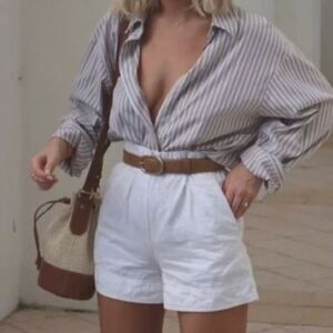 Classic white shorts